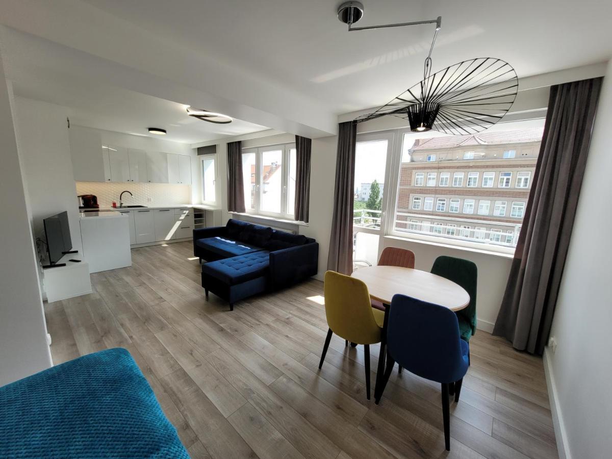Sloneczny Apartament Przy Filharmonii, Walach Chrobrego Apartman Szczecin Kültér fotó
