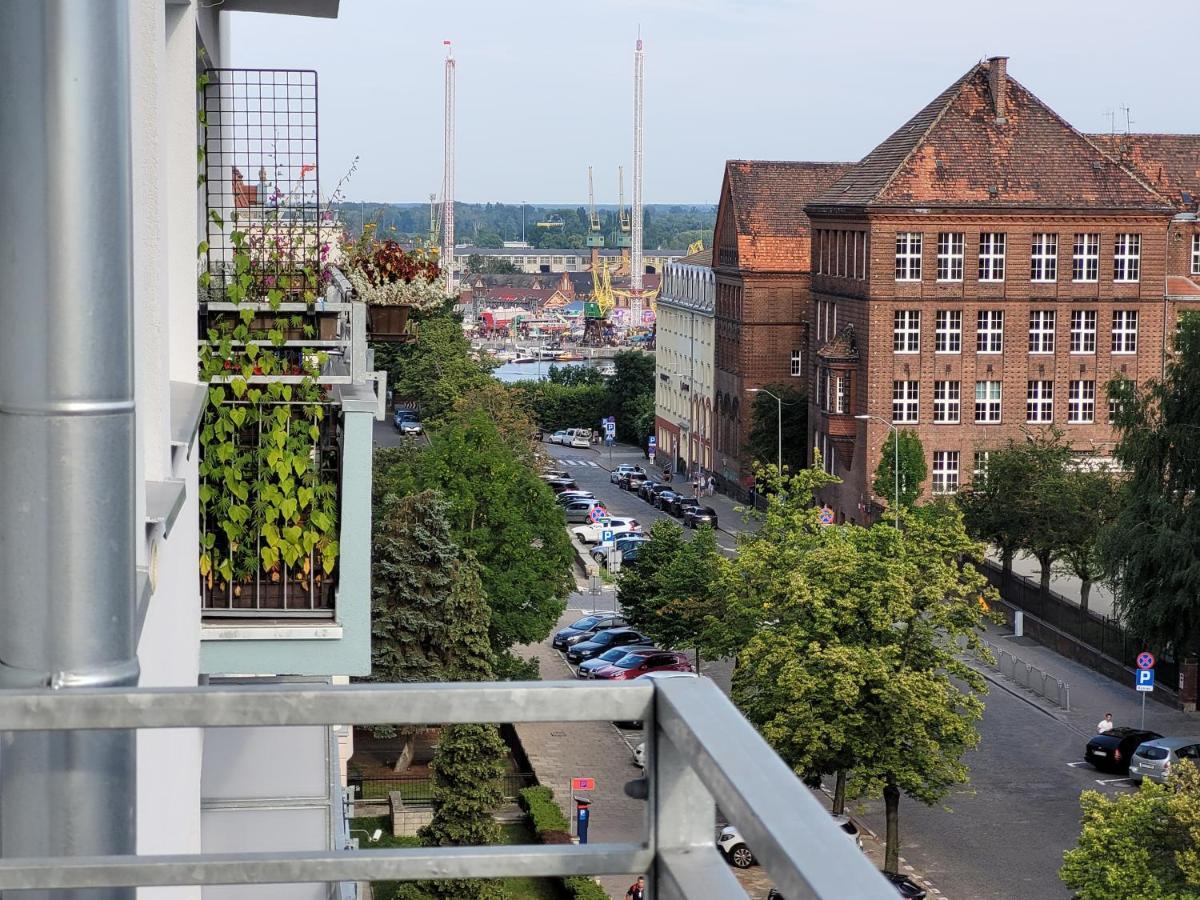 Sloneczny Apartament Przy Filharmonii, Walach Chrobrego Apartman Szczecin Kültér fotó
